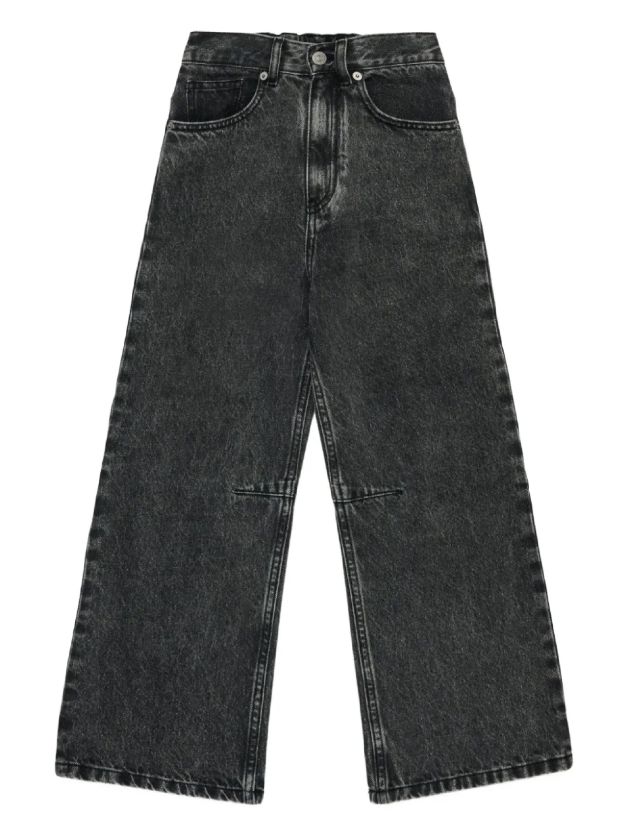 

Джинсы прямого кроя MM6 Maison Margiela Kids, черный
