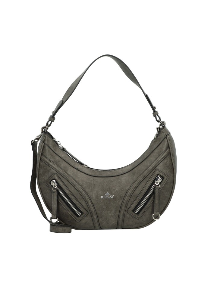 

Наплечная сумка Replay Schultertasche 34 cm, цвет washed black, Черный, Наплечная сумка Replay Schultertasche 34 cm, цвет washed black