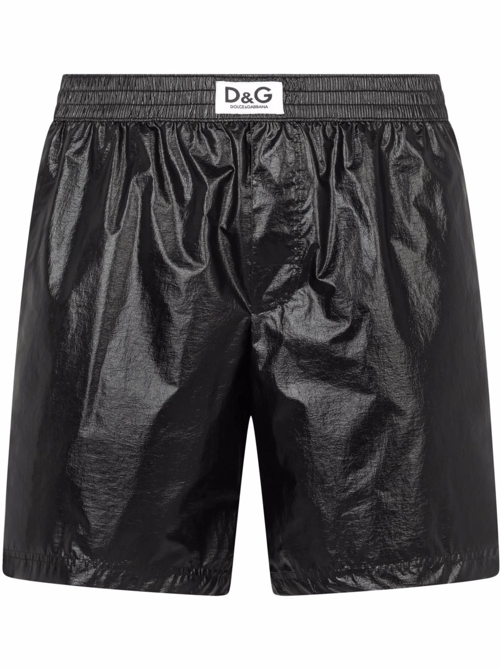 

Плавки-шорты с нашивкой-логотипом Dolce & Gabbana, черный