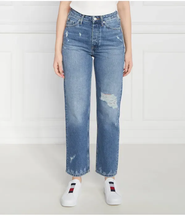 Классические прямые джинсы LEO WRN straight fit Tommy Hilfiger, синий