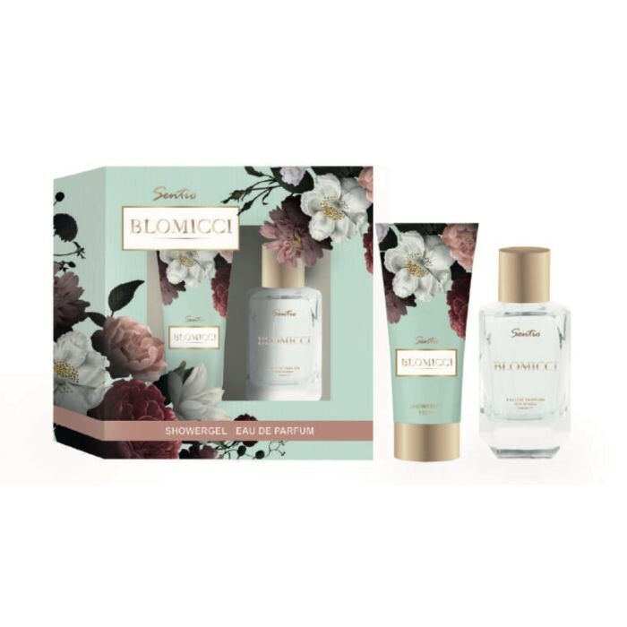 

Туалетная вода унисекс Blomicci Eau de Parfum Estuche de regalo Sentio, EDP 100 ml + Gel 150 ml