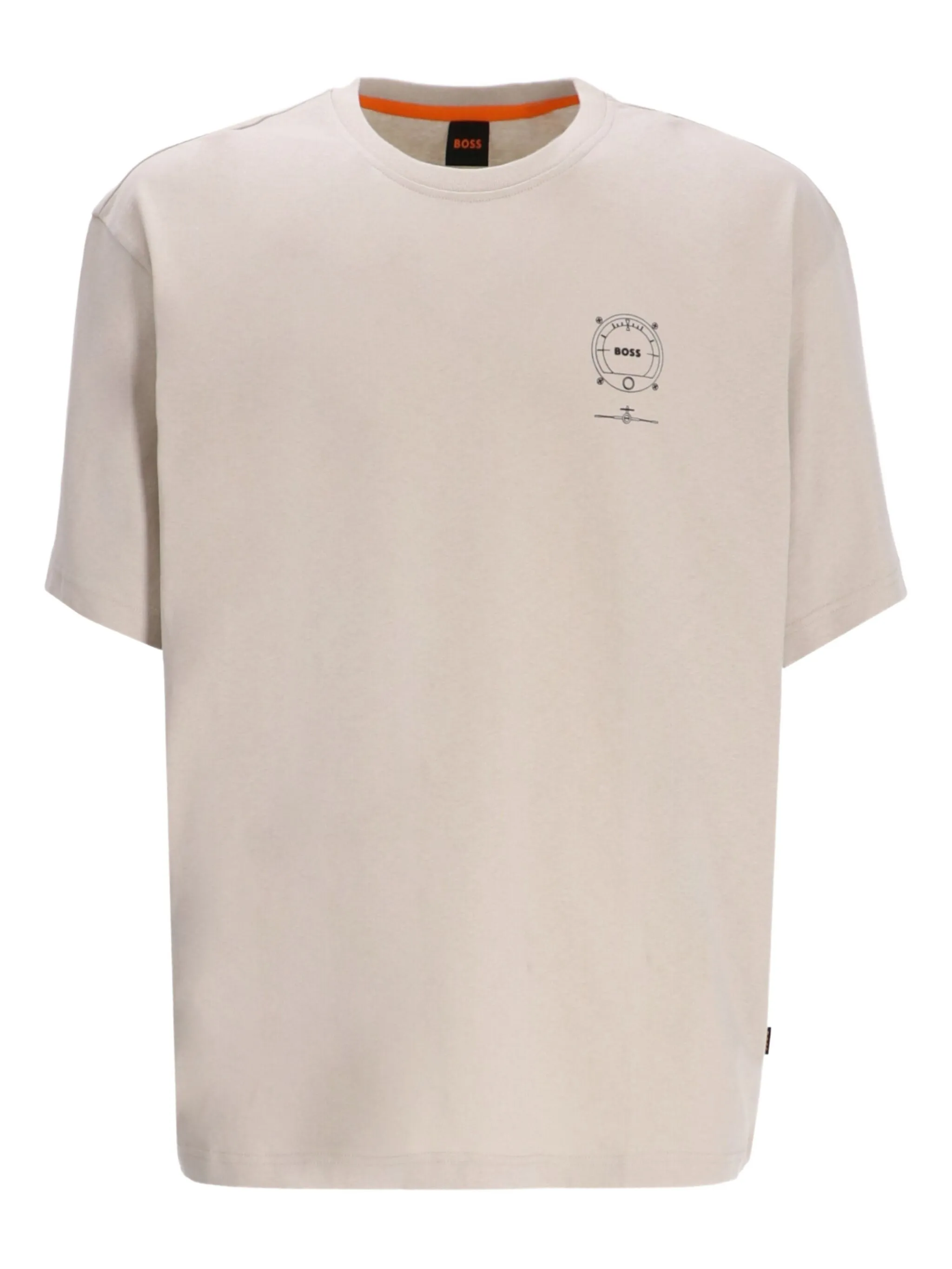 

Футболка Voyage с логотипом Boss, бежевый