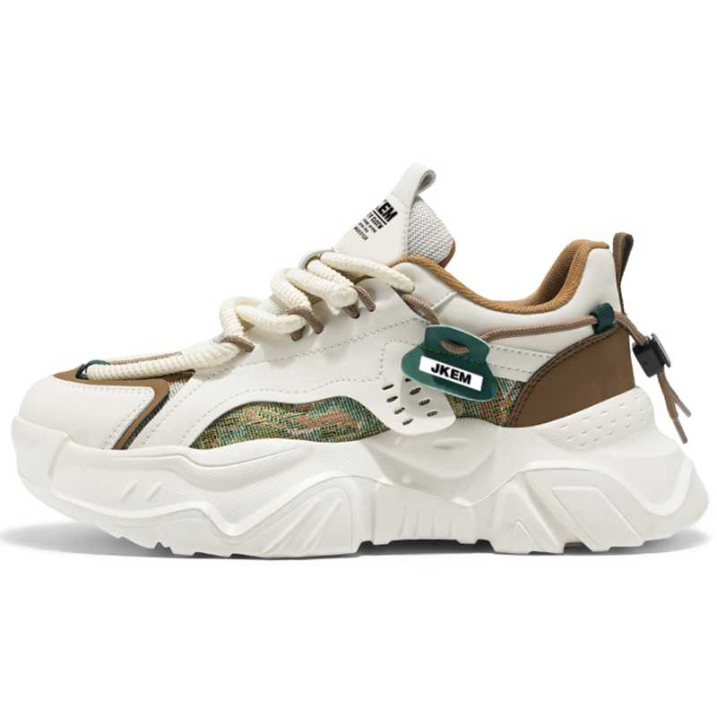 

Низкие массивные кроссовки мужские JKEM, Beige Brown