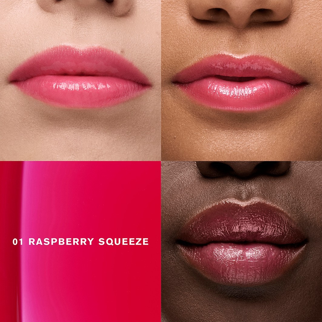 Масло для губ futurist glossy pout lip oil Estee Lauder, 1 - rasberry squeeze, объем 6 мл. — фото 3