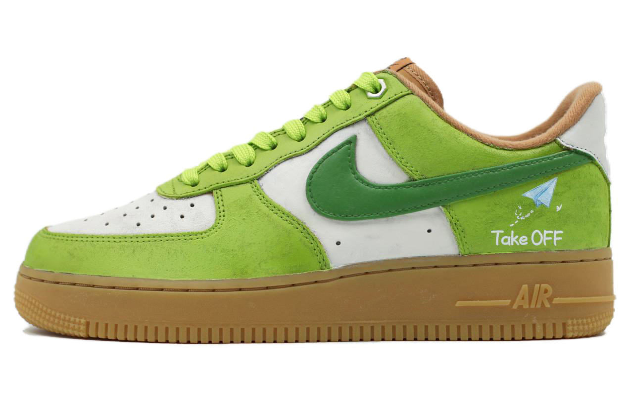 

Кроссовки Nike Air Force 1 Skateboarding Shoes Men Low-top Green, цвет Apple Green