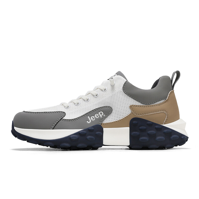 

Кроссовки Jeep Casual Shoes Men Low-Top Beige Gray, Серый, Кроссовки Jeep Casual Shoes Men Low-Top Beige Gray