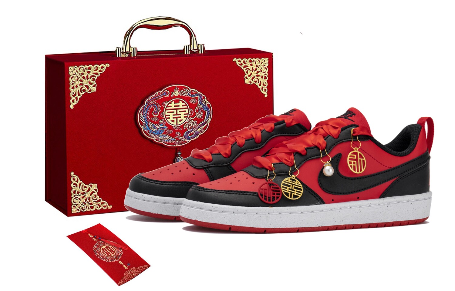 

Женские кроссовки для скейтбординга Nike Court Borough, Red