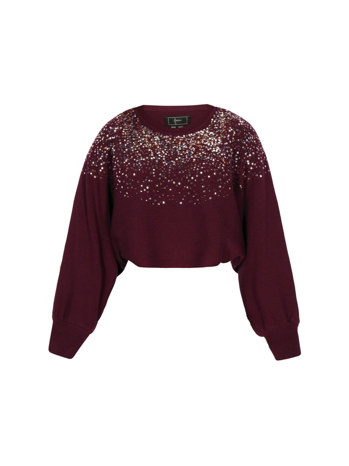 

Faina Женский свитер бордового цвета