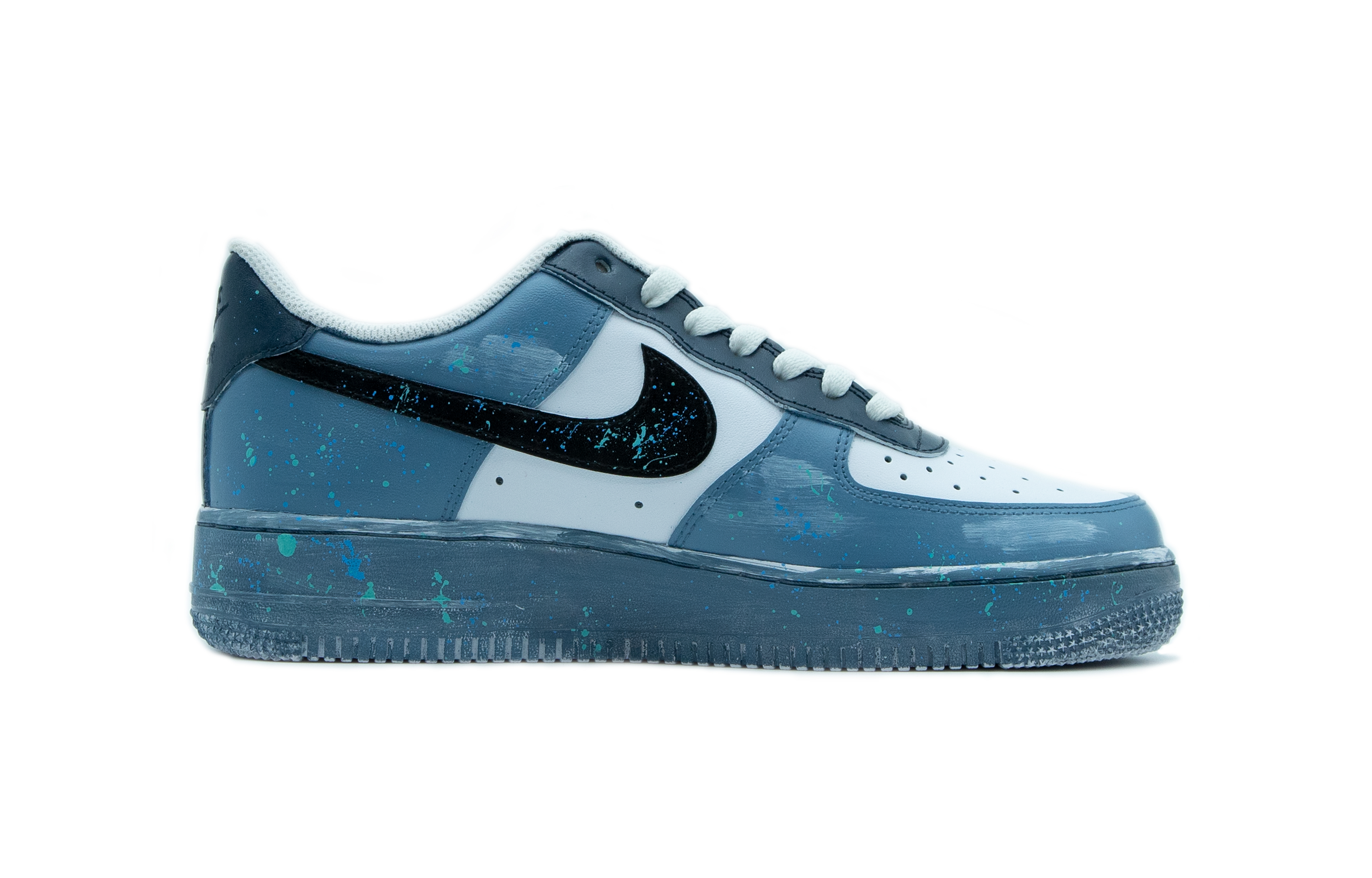 

Кроссовки Nike Air Force 1 Skateboarding Shoes Women's Low-top Blue/gray, синий