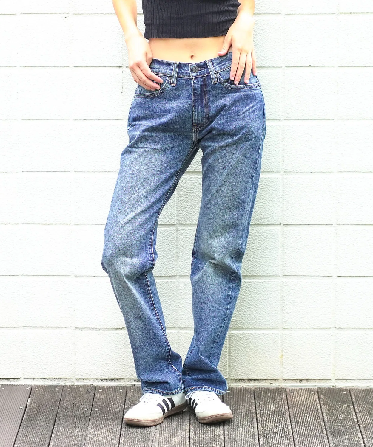 Джинсы 505 Regular Straight Levi's Antique Wash, синий — фото 2