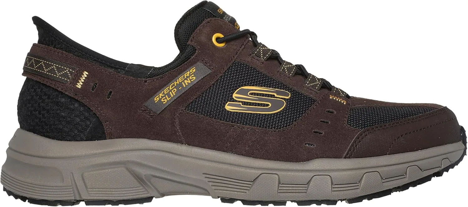 Мужские кроссовки Skechers Oak Canyon Consistent Winne с легким надеванием, коричневый/черный — фото 4