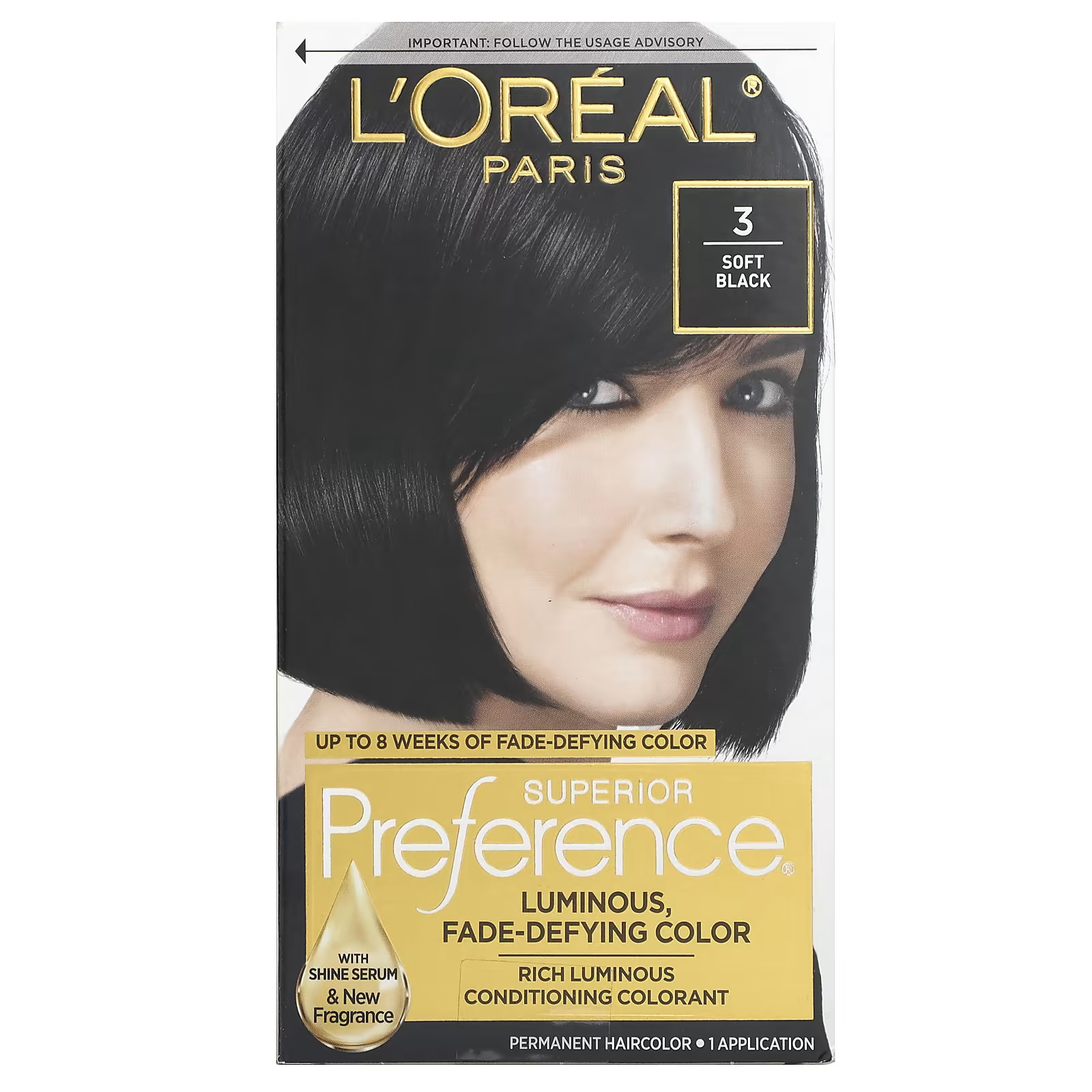 

Краска L'Oréal Superior Preference Luminous мягкий черный