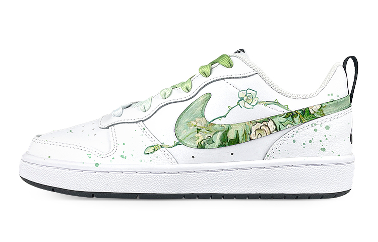 

Кроссовки Nike Court Borough Series Skateboard Shoes Women's Low-Top White/Green