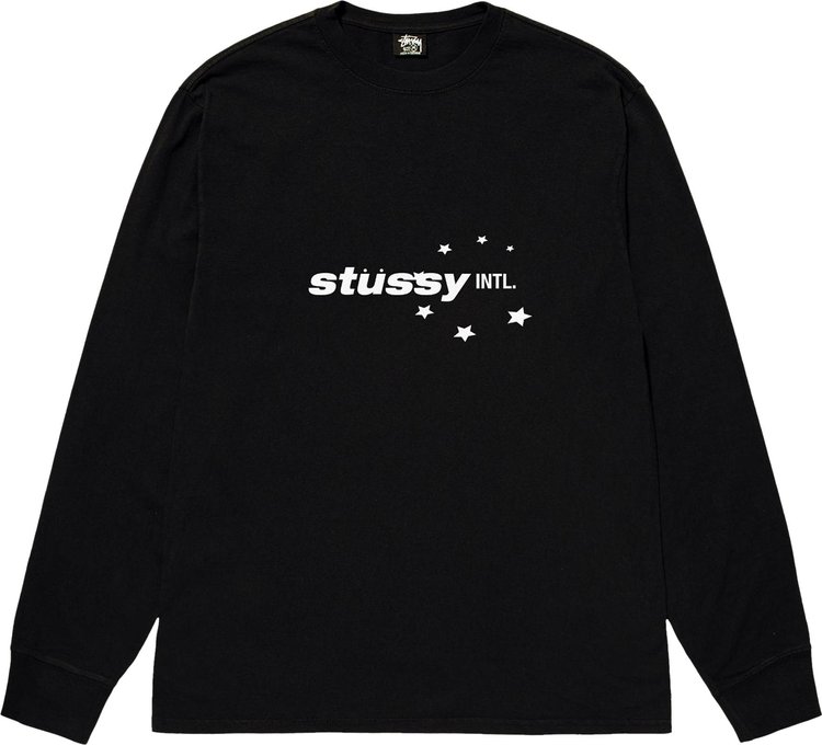 

Лонгслив Stussy Star Sport 'Black', черный