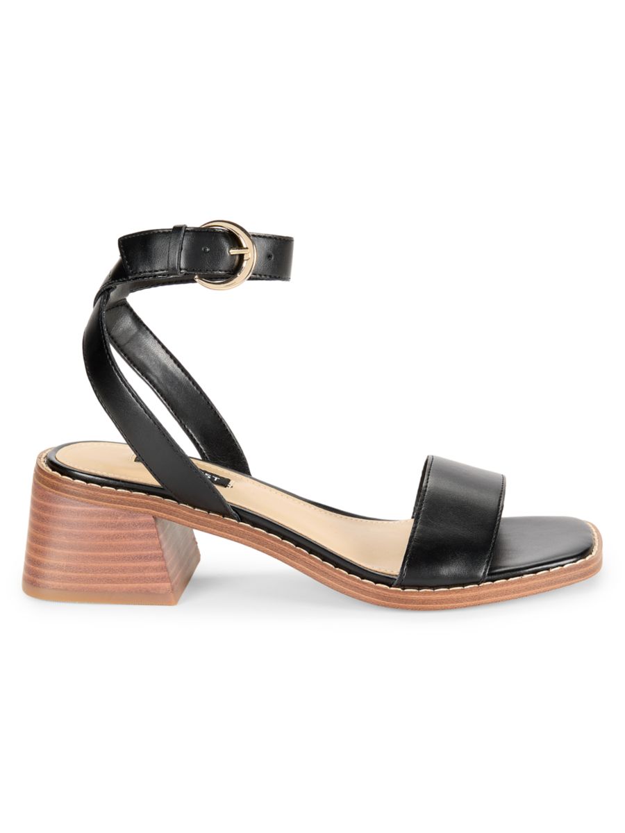 Сандалии Torah на блочном каблуке Nine West, черный