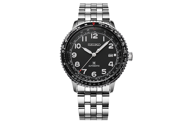 

Часы мужские Prospe Collection с автоподзаводом, механический механизм, браслет из нержавеющей стали, черный циферблат SEIKO, черный Dial