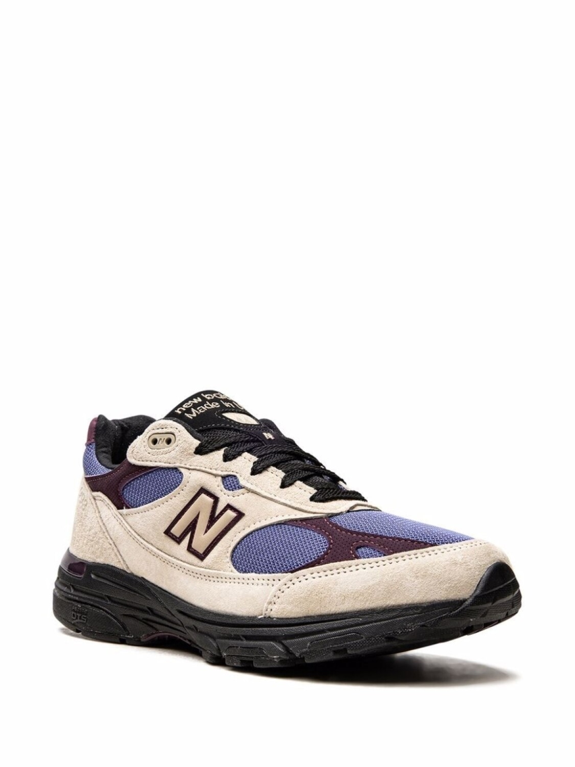 Кроссовки New Balance х Aimé Leon Dore 993 Taupe, бежевый/сиреневый/черный — фото 2