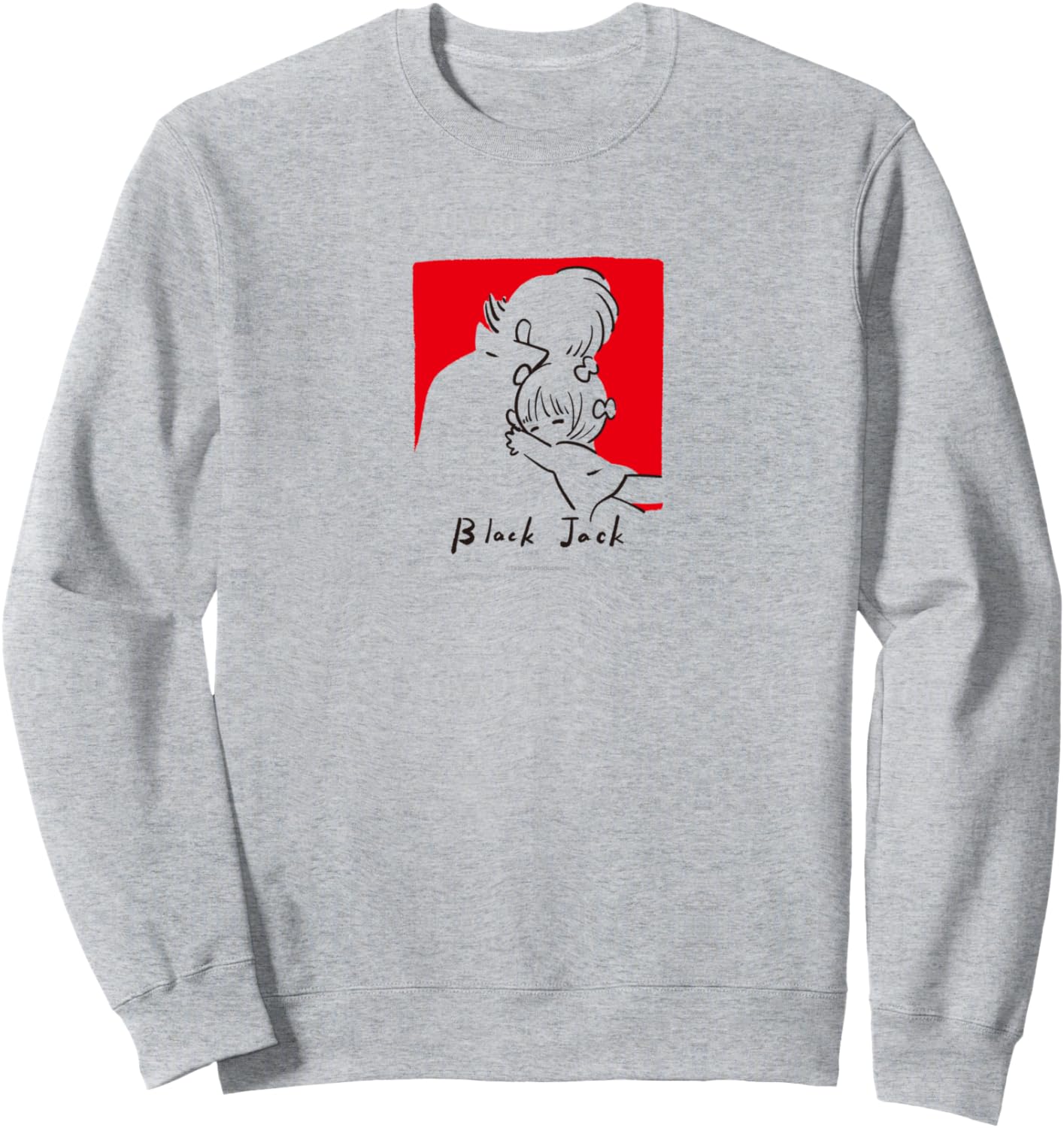 

Рисунок Блэк Джека в свободной форме. Блэк Джек C (C) TEZUKA PRODUCTIONS. Толстовка, серая Osamu Tezuka World