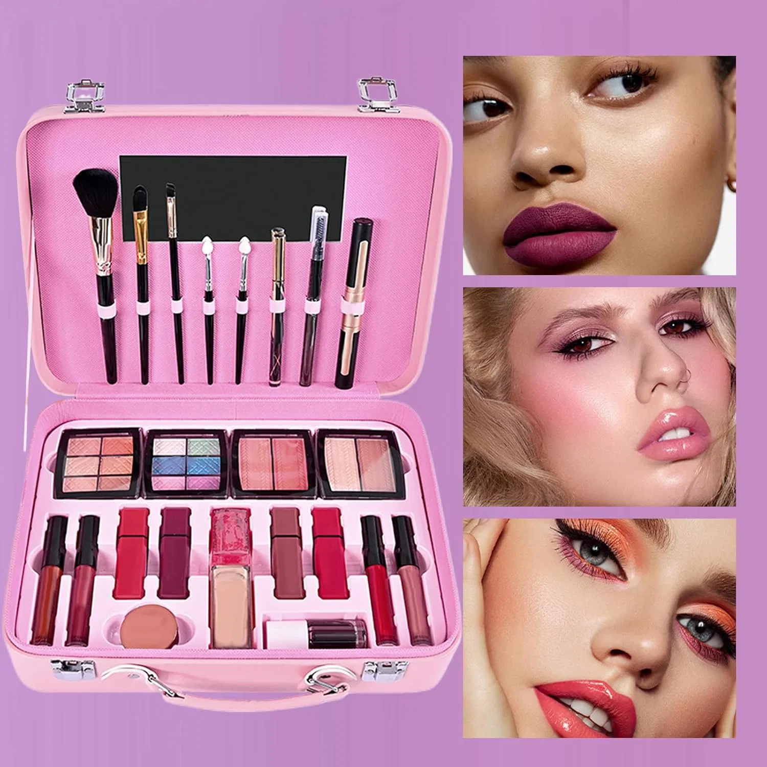 Набор косметики Complete Makeup Kit, универсальный, с палеткой теней, 1.6 кг — фото 2