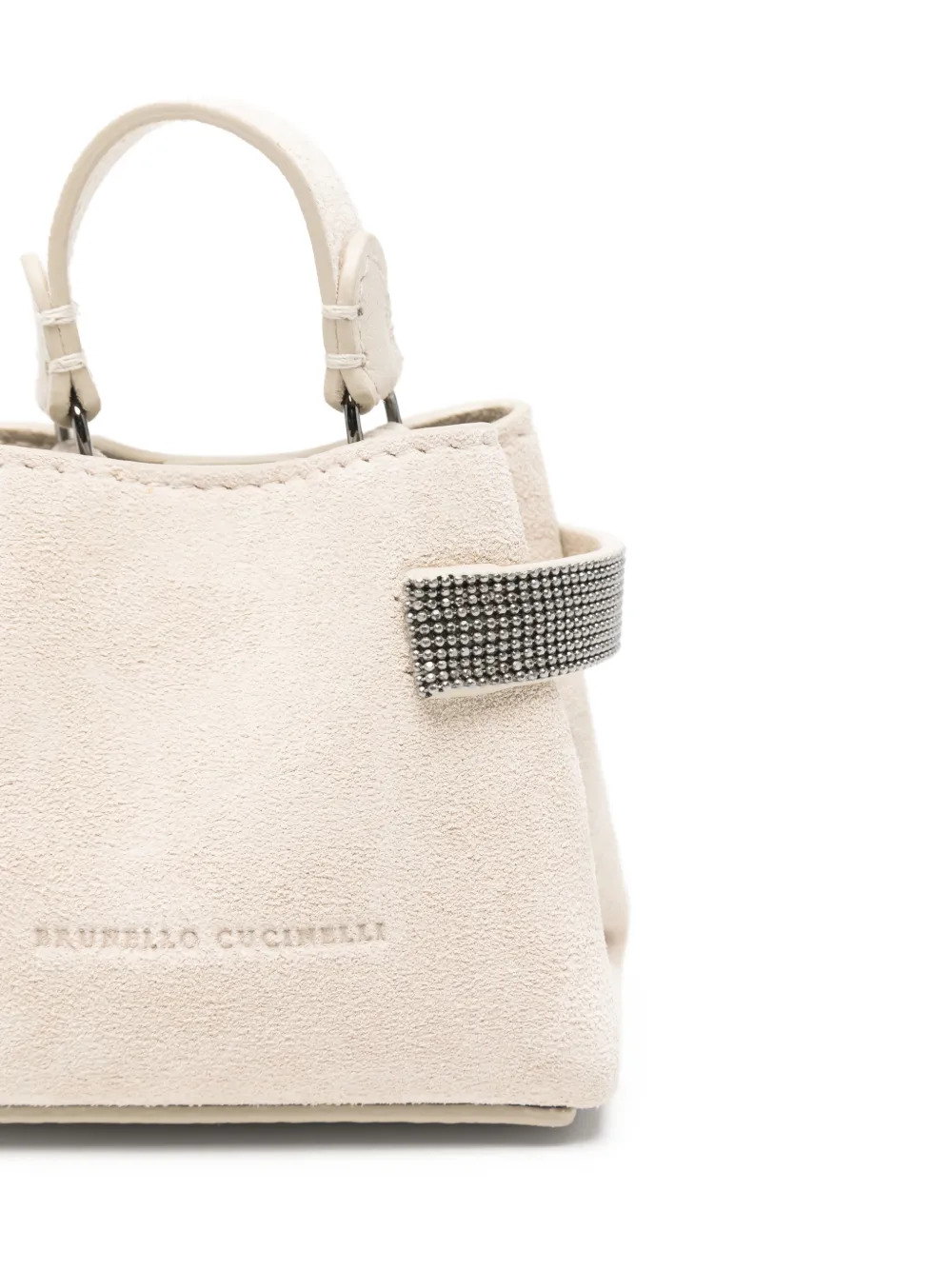Декорированный кошелек для монет Brunello Cucinelli, нейтральный — фото 3