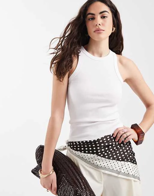 

Белый гоночный жилет New Look