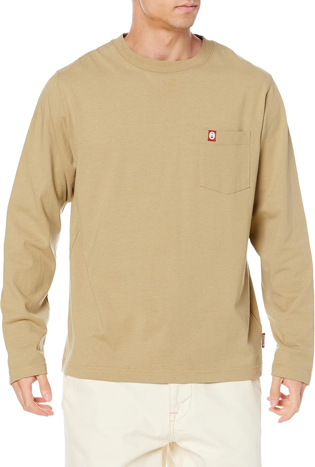 

Футболка Coleman с круглым вырезом, короткими рукавами и карманами, бежевый