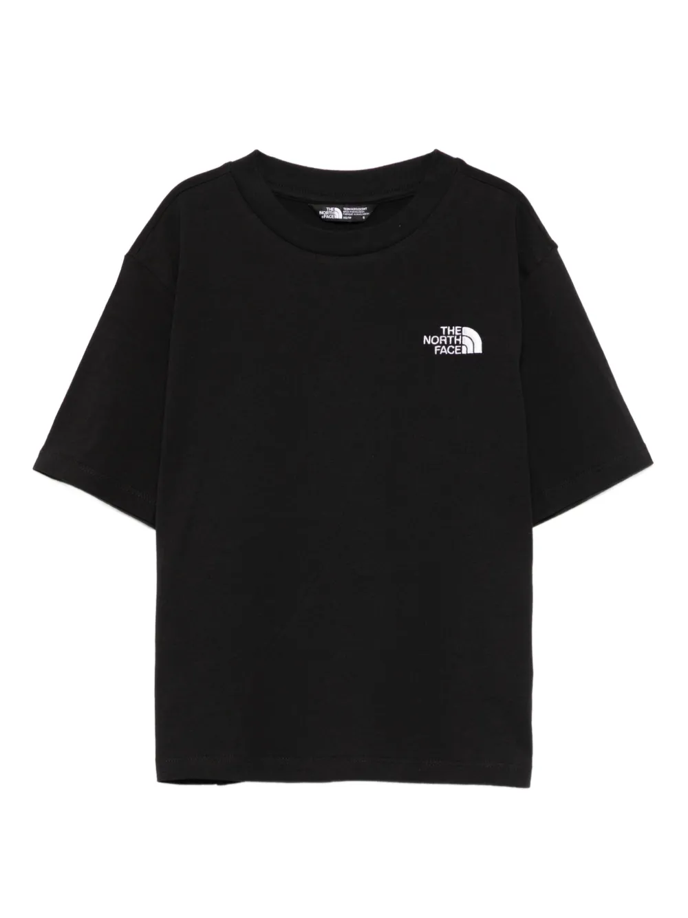 

Футболка с вышитым логотипом The North Face Kids, черный