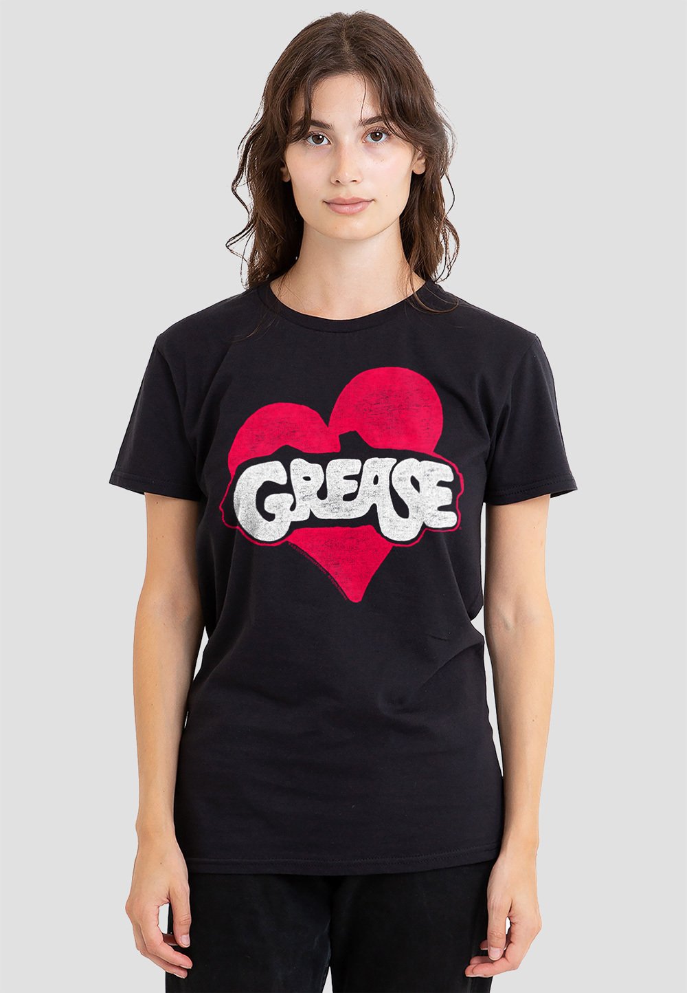 

Футболка с принтом GREASE HEART Cotton Soul, черный