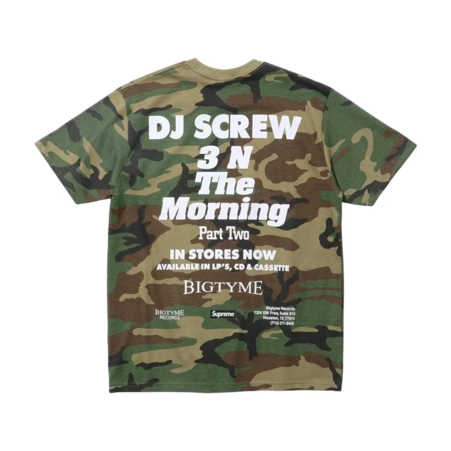 Футболка Supreme x DJ Screw SS26 SUC 'Woodland Camo' SUP-SS26-147-CAM, зеленый — фото 2