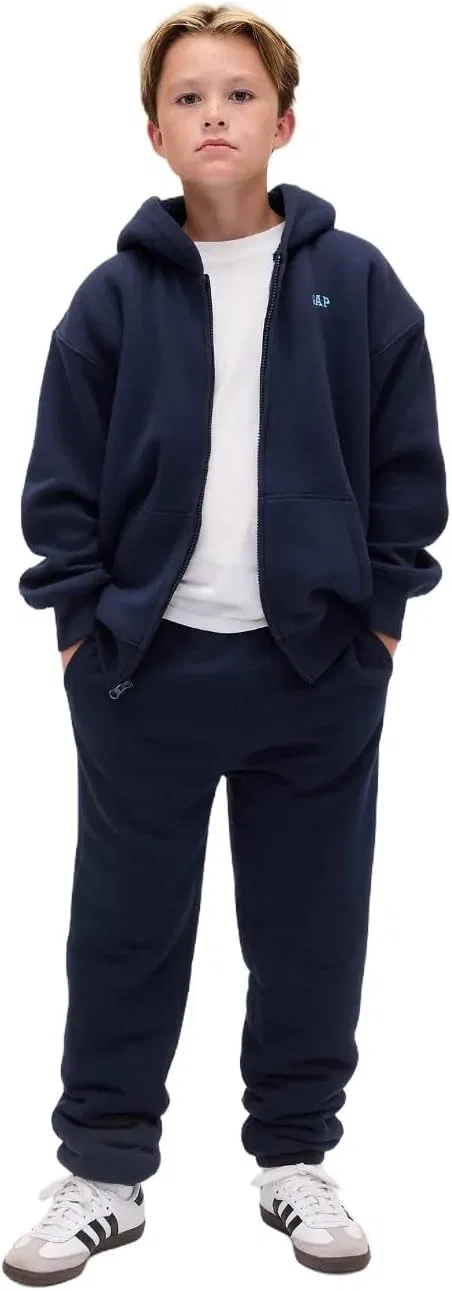Детские спортивные брюки GAP с подкладкой из искусственной овчины, Tapestry Navy