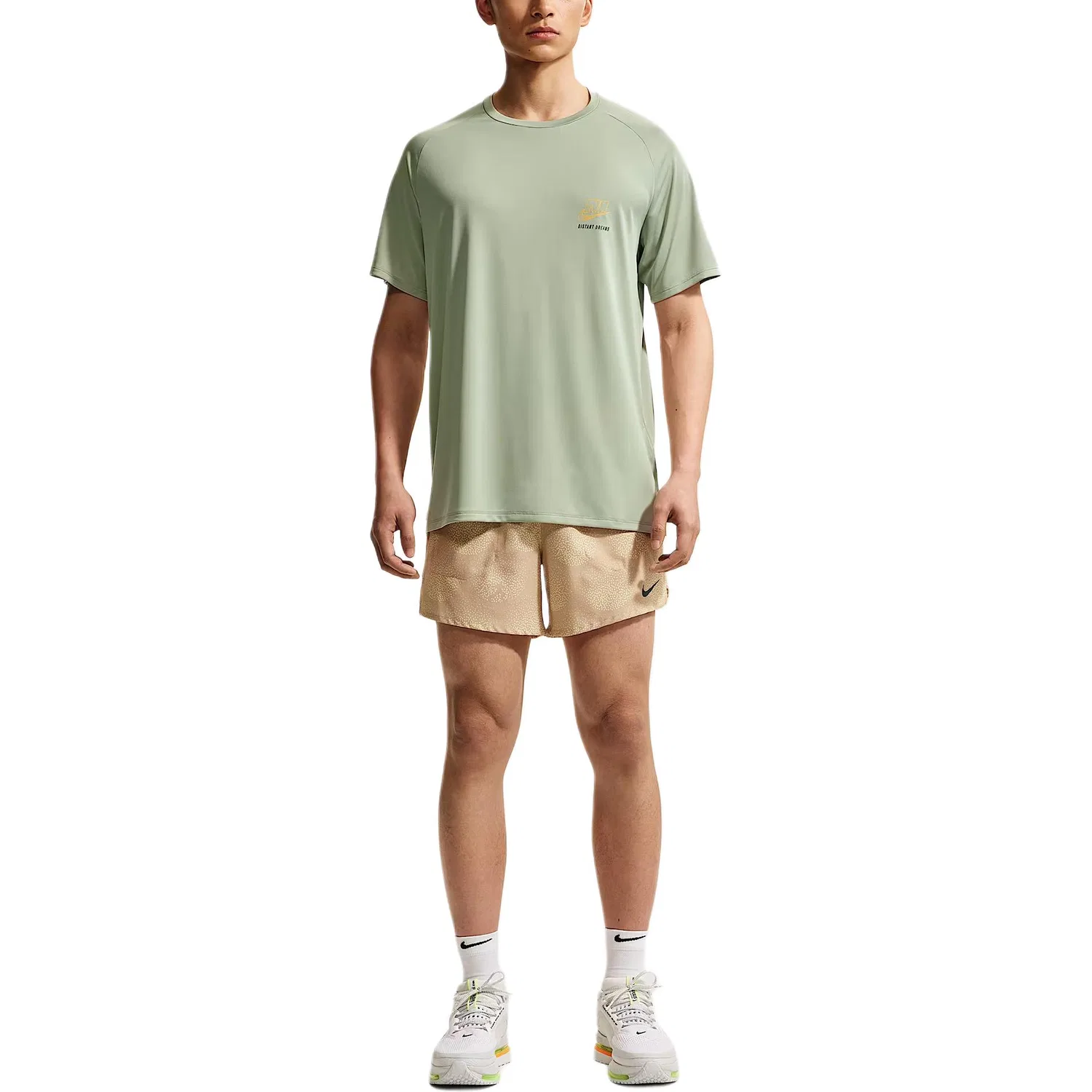 Футболка для бега Dri Fit ADV Stride Running, мужская Nike, Horizon Green — фото 4