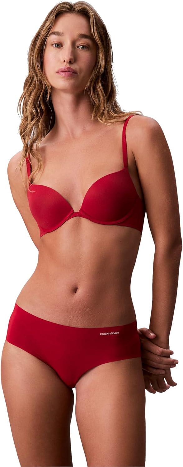 Женские бесшовные трусики-хипстеры Calvin Klein Invisibles, упаковка, Red Stamp/Nymphs Thigh/Black/Cedar/Speakeasy — фото 2