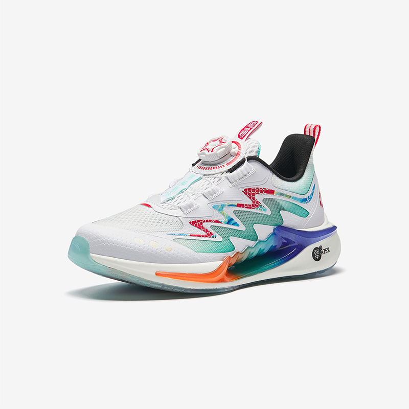 Кроссовки для бега Chasing Wind 7.0 Anta White/Fluorescent Aqua Green детские Antakids, Anta белый/Fluorescent Aqua зеленый — фото 3