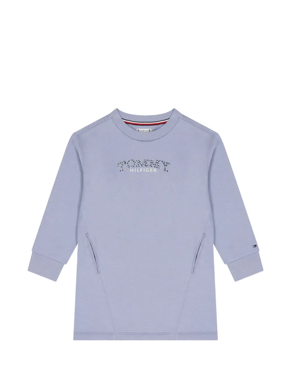 Платье с логотипом Tommy Hilfiger Junior, фиолетовый
