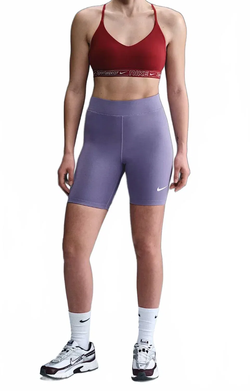 Nike Женские велосипедные шорты аметистового цвета