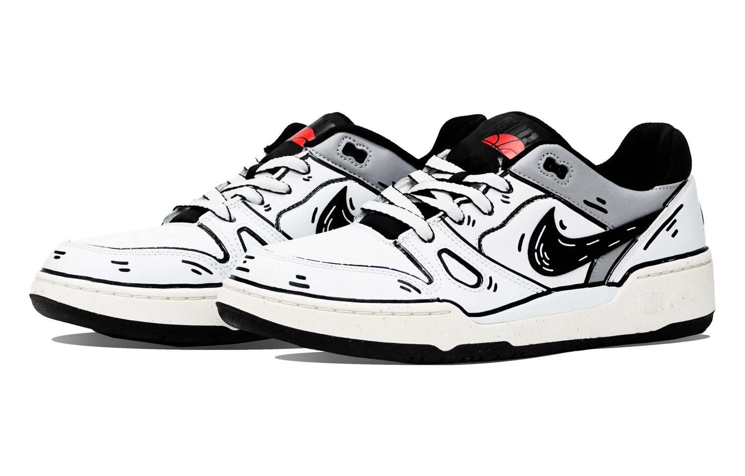 Мужские кроссовки для скейтбординга Nike Full Force, Black — фото 2