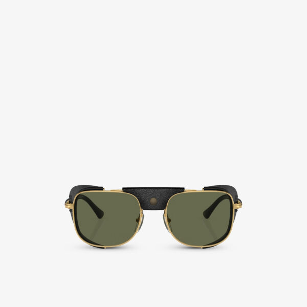 

Po1013sz солнцезащитные очки в металлической прямоугольной оправе Persol, желтый