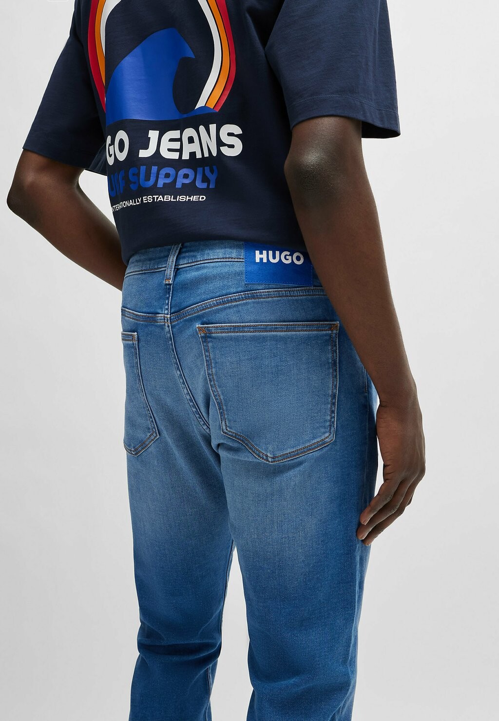 

Джинсы облегающего кроя ASH-J HUGO, синий