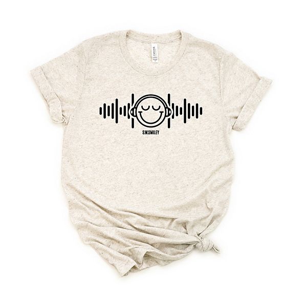 

Футболка с принтом SWSmiley headphones music Simply Sage Market, Oatmeal, Серый, Футболка с принтом SWSmiley headphones music Simply Sage Market, Oatmeal