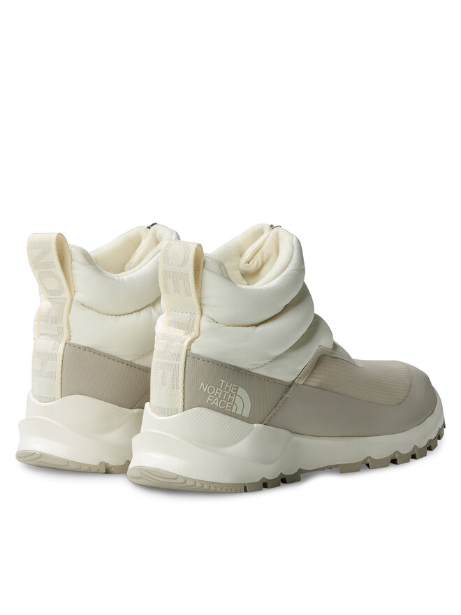 Женские зимние ботинки The North Face короткие стеганые, белый — фото 3