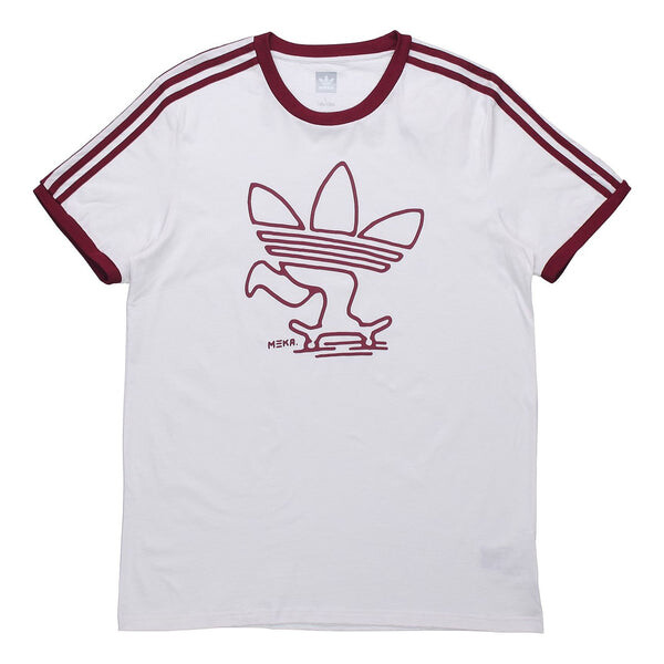 

Футболка originals meka tre tee creative logo short sleeve white Adidas, белый