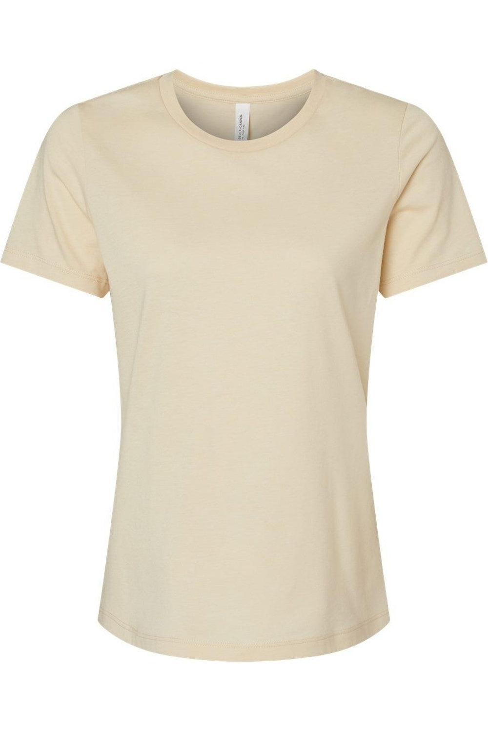 

Женская свободная футболка BELLA + CANVAS Heather CVC, цвет heather soft cream