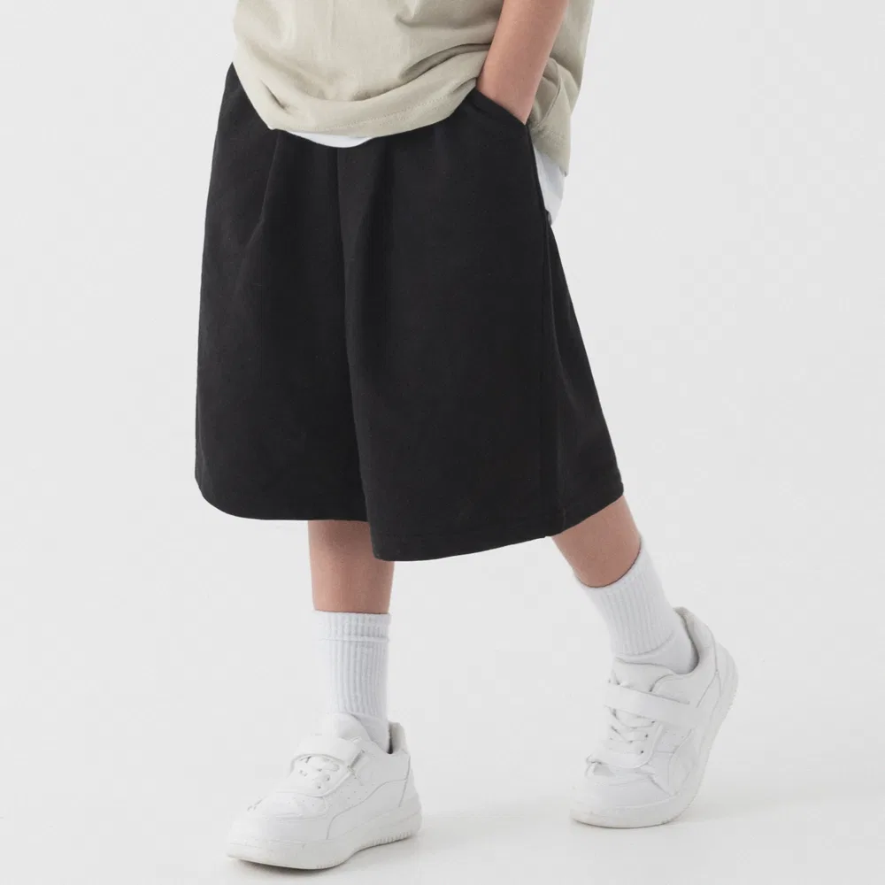 Детские шорты Kids_Deep One Tuck Sweat чёрные от Pianer