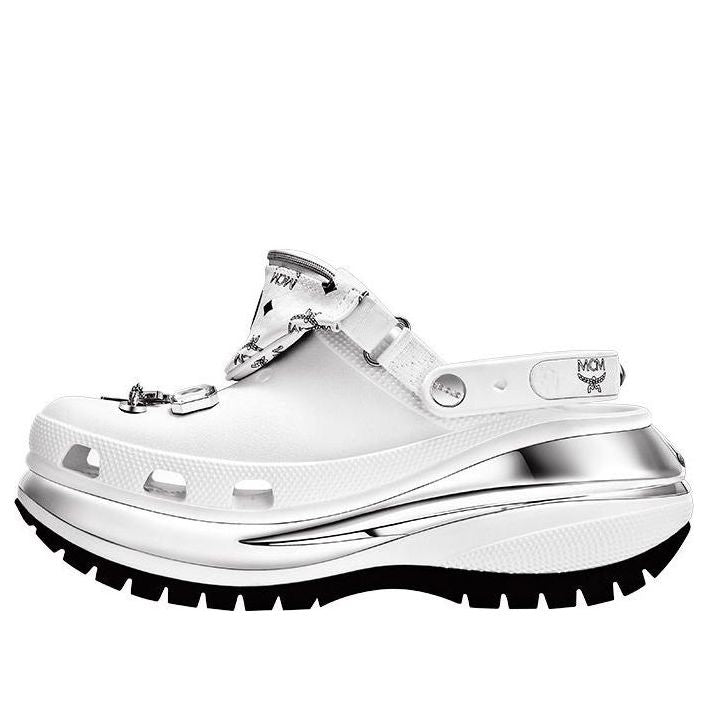

Сабо Crocs x MCM Mega Crush Clogs 'White Silver' MEXDAMM08WT, белый