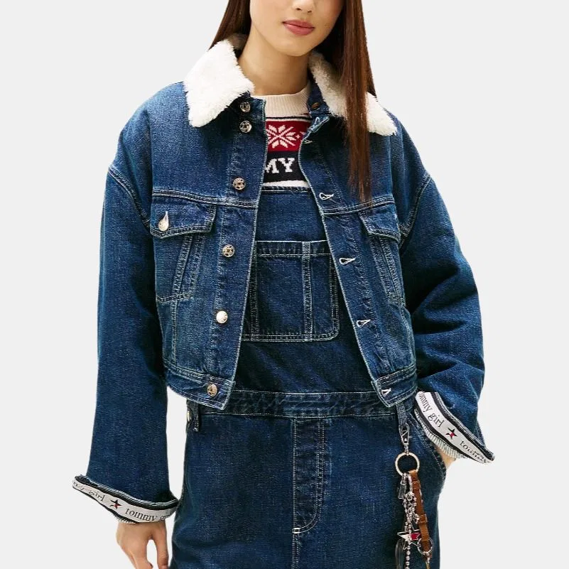 Джинсовая куртка женская Tommy Hilfiger, Blue — фото 4