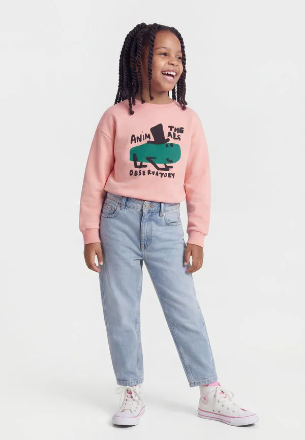 Толстовка унисекс с изображением медведя The Animals Observatory, Soft Pink