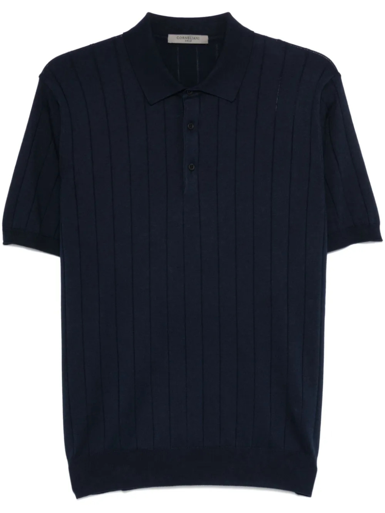 

Футболка-поло Corneliani из хлопка, синий