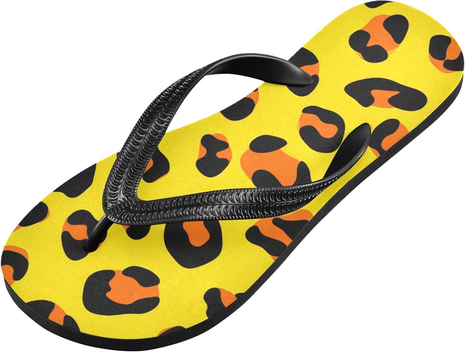 

Женские пляжные летние шлепанцы UMIRIKO с леопардовым принтом, желтые, быстросохнущие, сандалии для мужчин A2301228