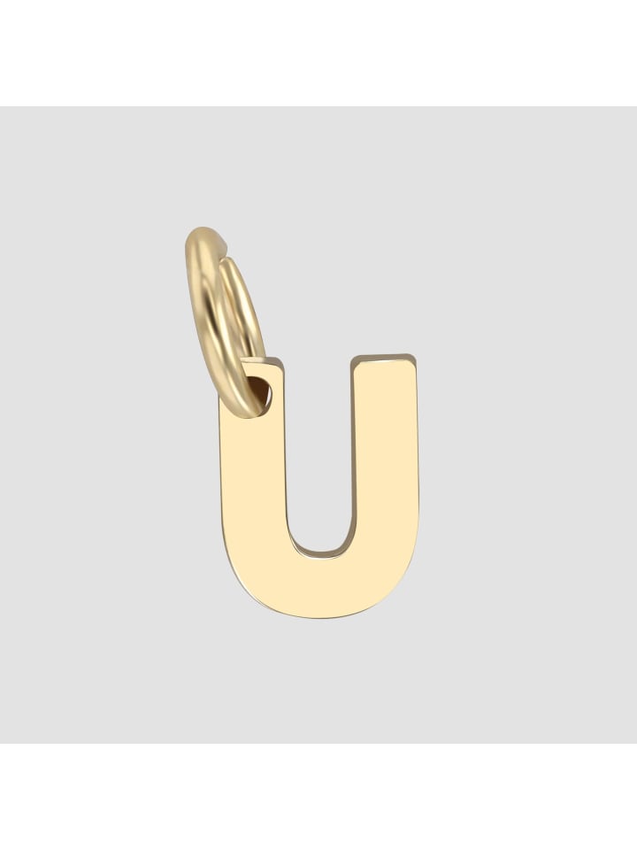 

Adeliás Кулон унисекс - кулон в виде буквы N, изготовленный из золота 375 пробы