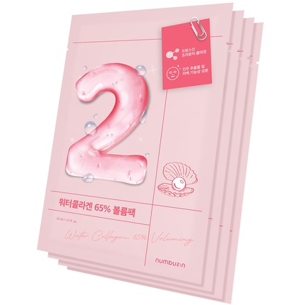 

No.2 Water Collagen 65% Маска для придания объема - Упаковка из 4 шт Numbuzin
